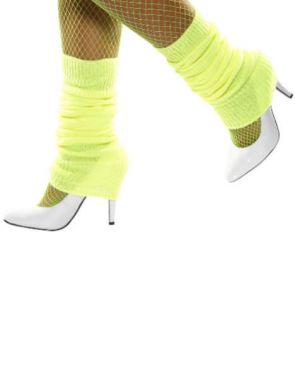 80s Leg Warmers - Neon Yellow